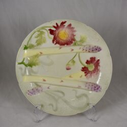K&G St. Clément Chrysanthemum Asparagus Plate - SOLD